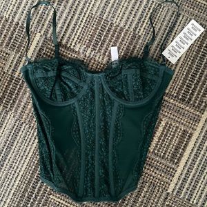 green urban outfitters corset